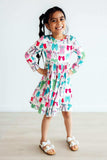 Twirls & Ties L/S Pocket Twirl Dress - Mila & Rose ® - Flyclothing LLC