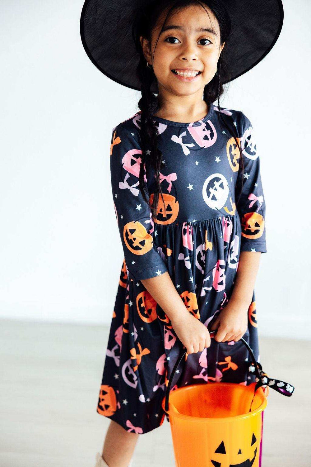 Sweet Tooth 3/4 Sleeve Pocket Twirl Dress - Mila & Rose ® - Flyclothing LLC