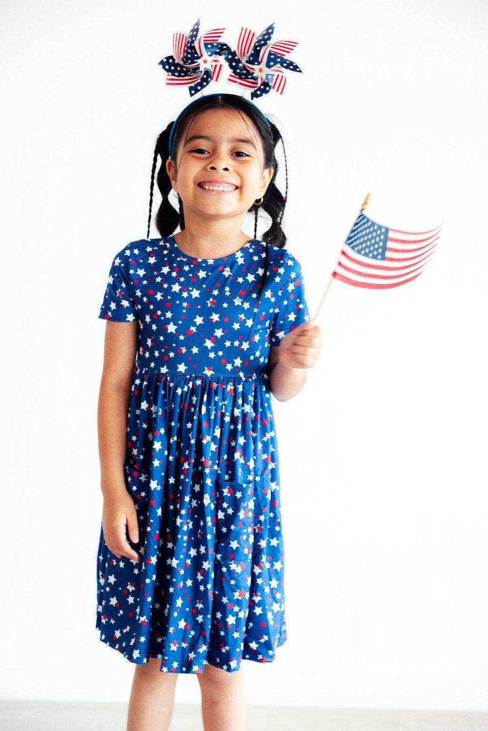 Star Bright S/S Pocket Twirl Dress - Mila & Rose ® - Flyclothing LLC