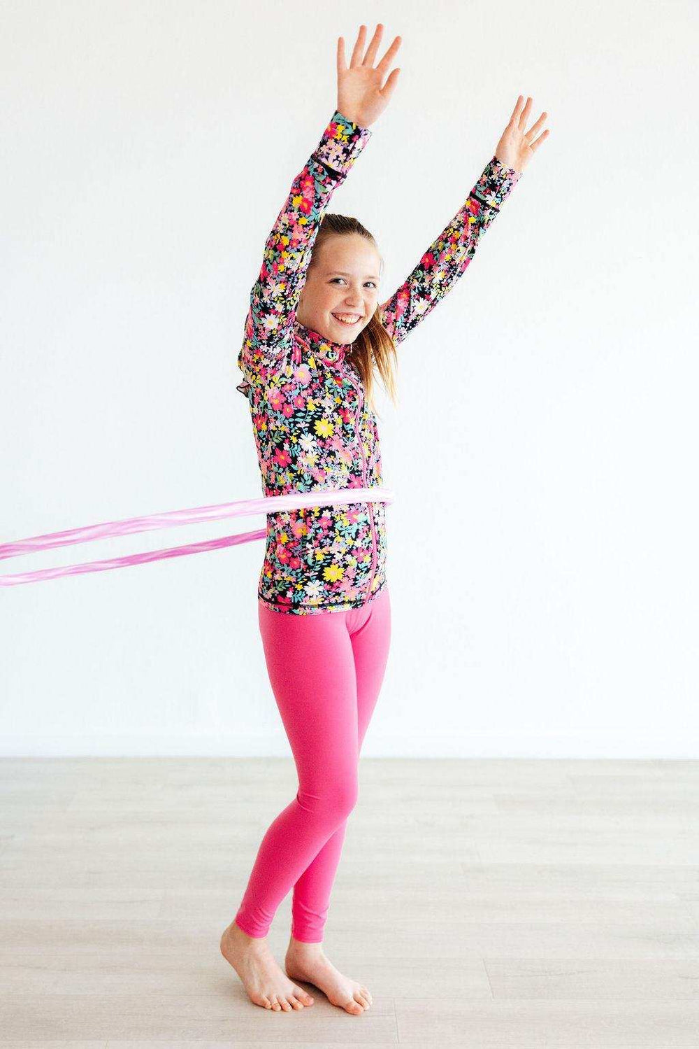 Fuchsia Flash Active Legging - Mila & Rose ® - Flyclothing LLC