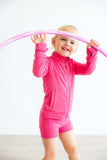 Fuchsia Flash Active Shorty Shorts - Mila & Rose ® - Flyclothing LLC
