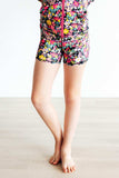 Flexible Floral Active Shorty Shorts - Mila & Rose ® - Flyclothing LLC