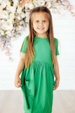 Kelly Green S/S Pocket Twirl Dress - Mila & Rose ® - Flyclothing LLC