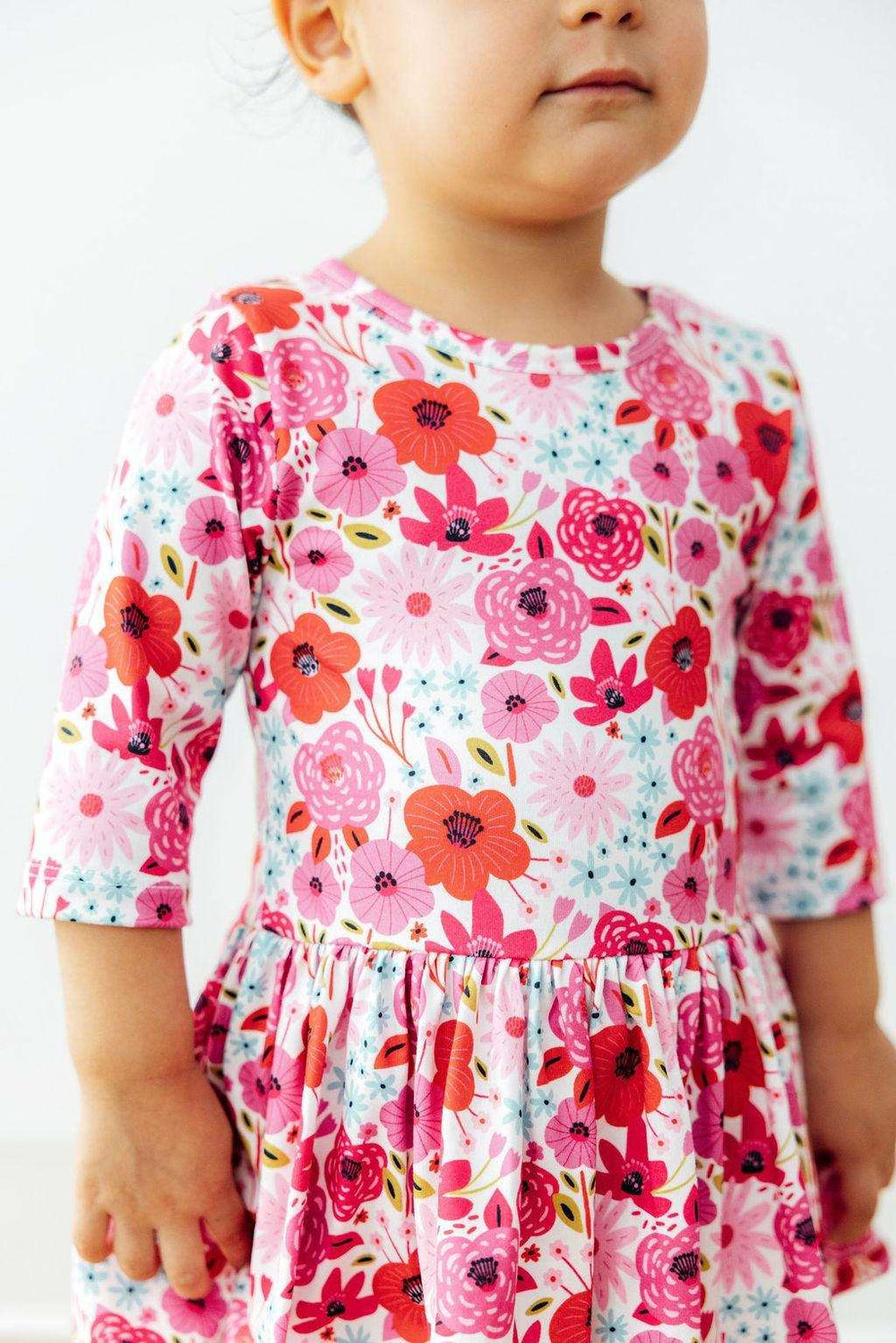 Secret Garden 3/4 Sleeve Twirl Bodysuit - Mila & Rose ® - Flyclothing LLC