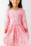Shine Bright 3/4 Sleeve Pocket Twirl Dress - Mila & Rose ® - Flyclothing LLC