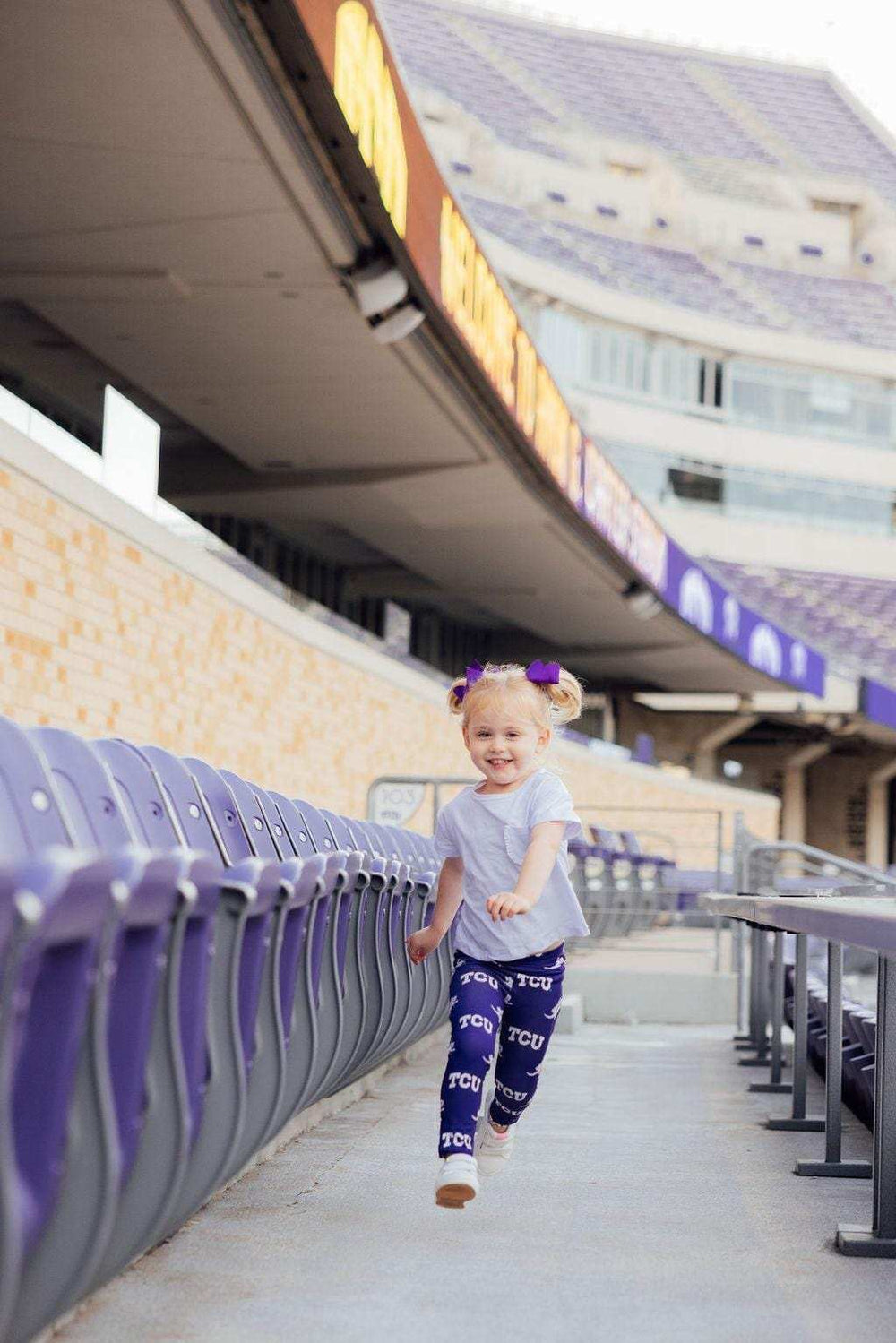 TCU Purple Frog Leggings - Mila & Rose ® - Flyclothing LLC