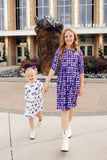 TCU Plaid Frog 3/4 Sleeve Pocket Twirl Dress - Mila & Rose ® - Flyclothing LLC