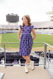 TCU Plaid Frog Flutter Twirl Dress - Mila & Rose ® - Flyclothing LLC