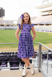 TCU Plaid Frog Flutter Twirl Dress - Mila & Rose ® - Flyclothing LLC