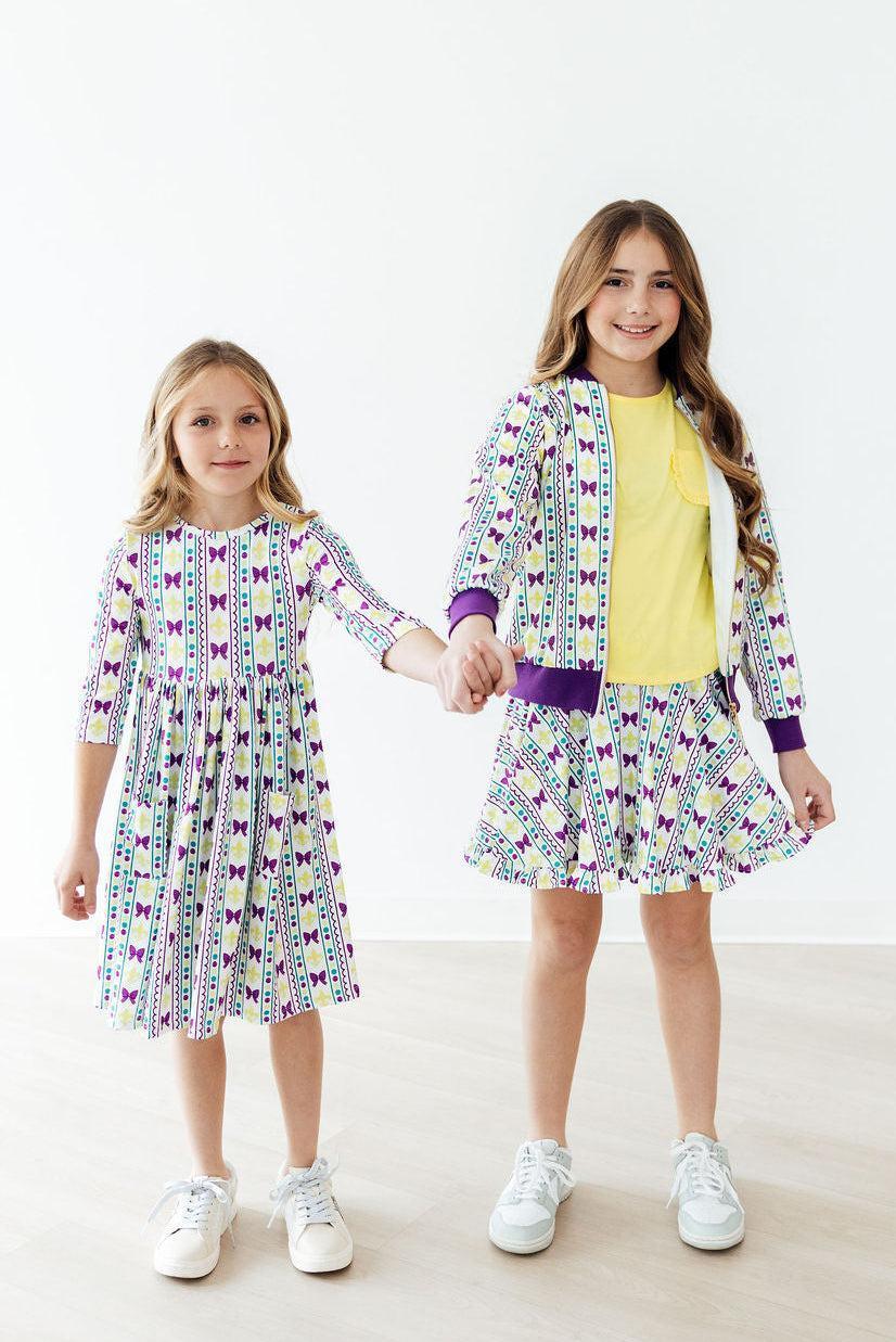 Mardi Gras Ruffle Twirl Skort - Mila & Rose ® - Flyclothing LLC