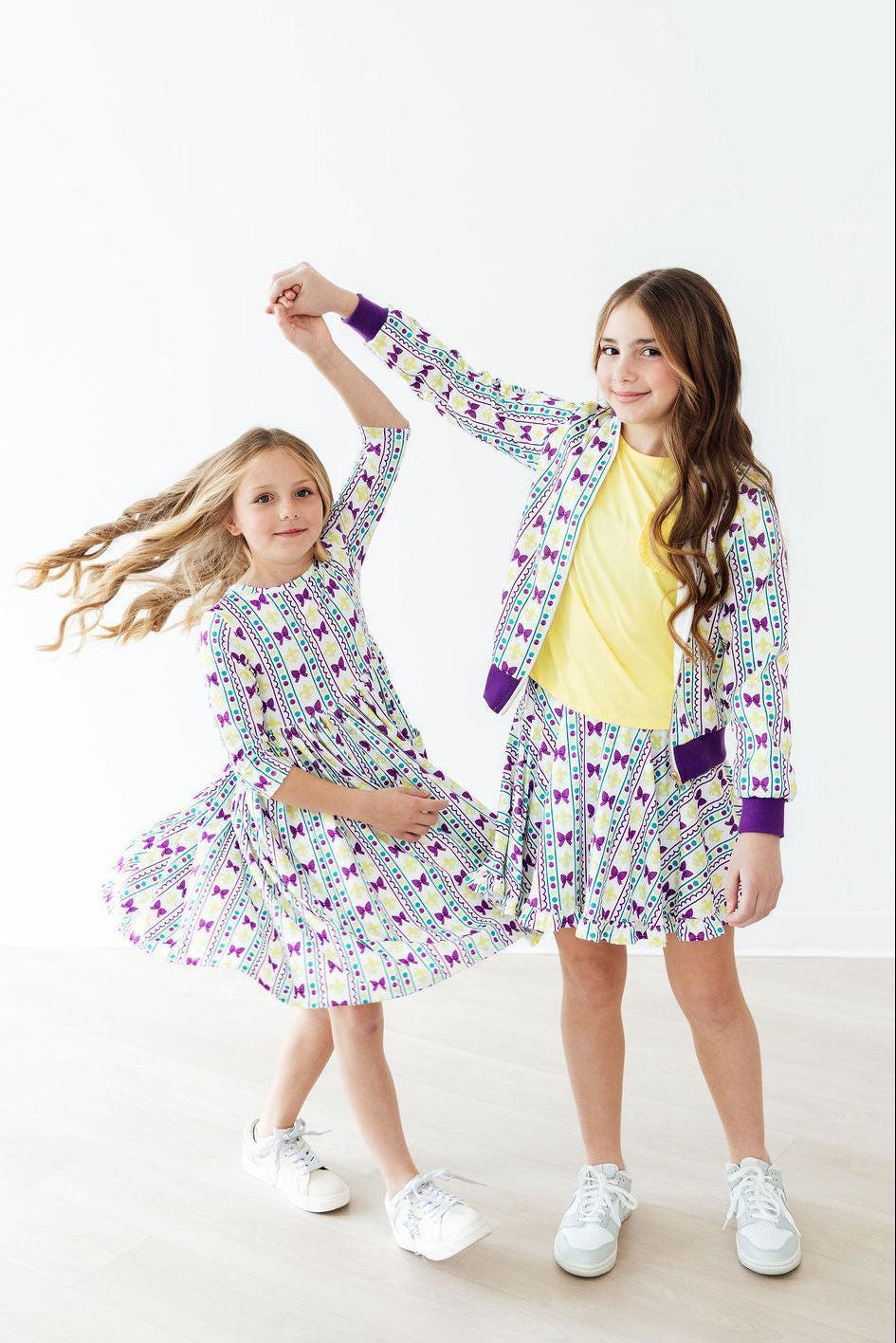 Mardi Gras Ruffle Twirl Skort - Mila & Rose ® - Flyclothing LLC