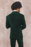 The Elegant Evergreen | Green Velvet Velvet Blazer - Shinesty - Flyclothing LLC