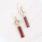 Mission Red Rainbow Jasper Earrings - Barse Jewelry - Flyclothing LLC