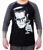 Black Market Art Company Monster Martini Men's Baseball Shirt - Black Market Art Company - Flyclothing LLC