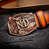 Montana Belt Aged Brown - Marco Di Milano - Flyclothing LLC