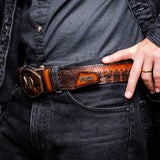 Montana Belt Aged Brown - Marco Di Milano - Flyclothing LLC