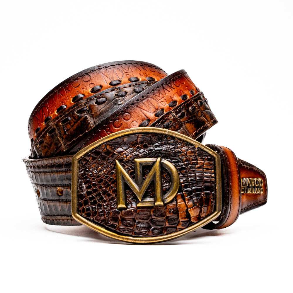 Montana Belt Aged Brown - Marco Di Milano - Flyclothing LLC