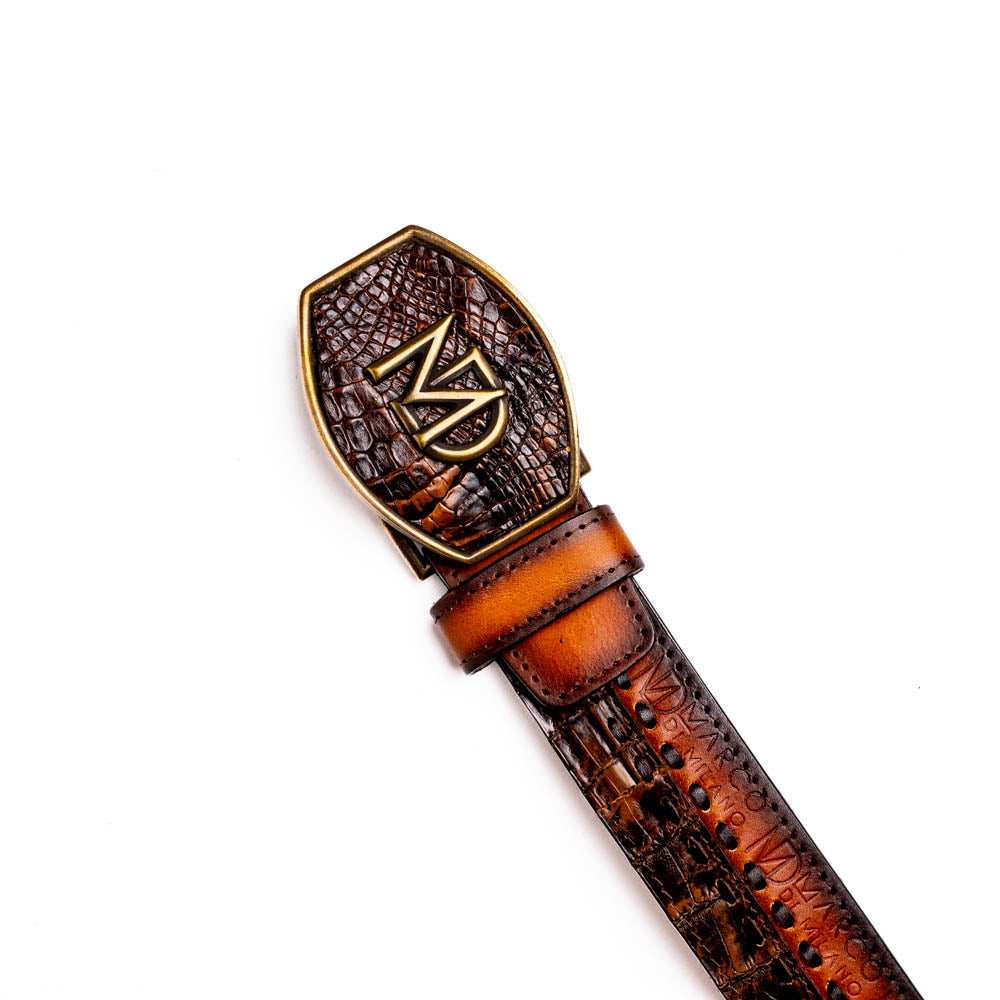 Montana Belt Aged Brown - Marco Di Milano - Flyclothing LLC