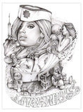 Black Market Art Company Mouse& Love Hurts Print - Black Market Art Company - Flyclothing LLC
