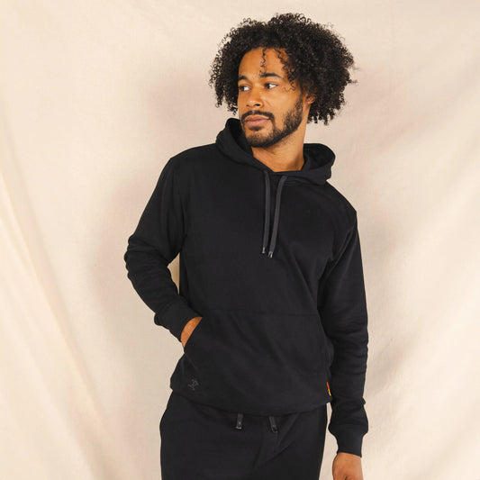 The Threat Level Midnight | Black Sexy Terry™ Men’s Lounge Hoodie - Shinesty - Flyclothing LLC