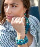 New Haven Blue Turquoise Sterling Silver Bracelet Set - Barse Jewelry - Flyclothing LLC
