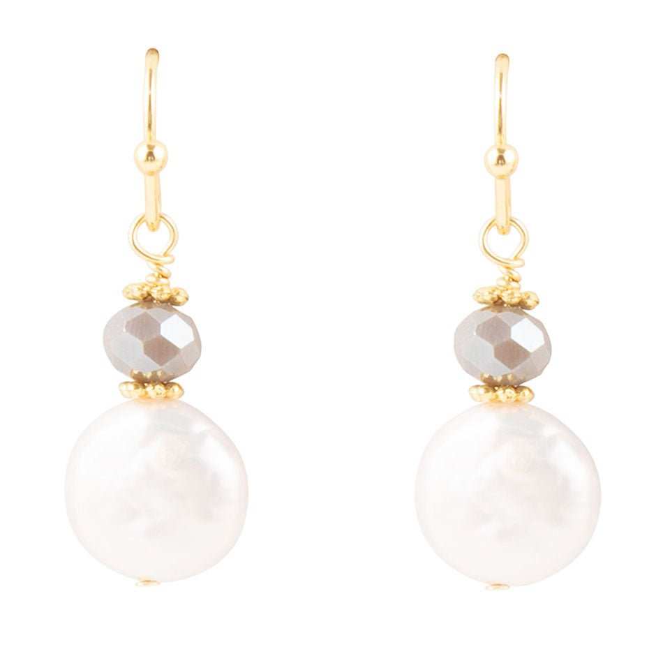 Noche Pearl Drop Earrings - Barse Jewelry - Flyclothing LLC