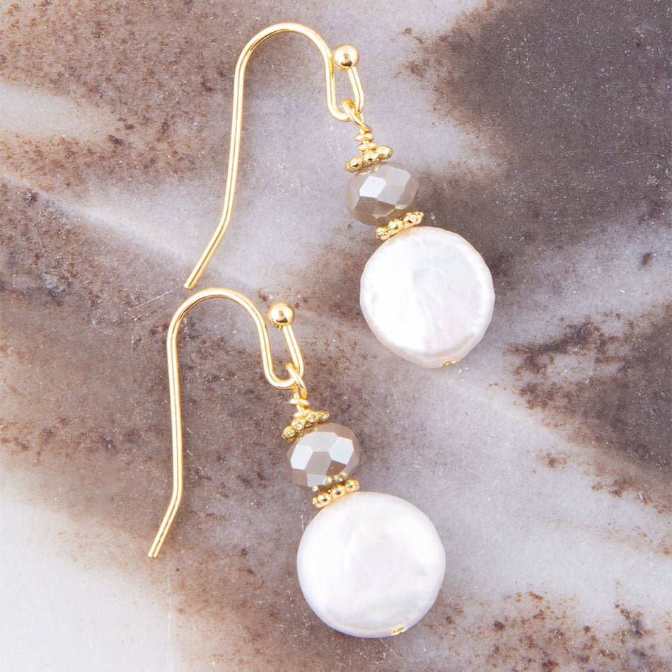 Noche Pearl Drop Earrings - Barse Jewelry - Flyclothing LLC