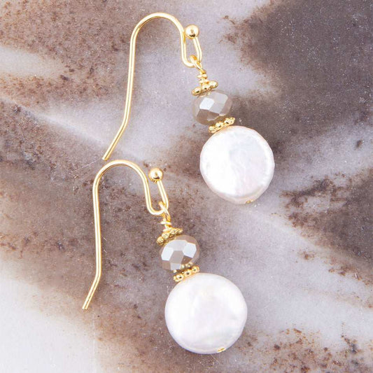 Noche Pearl Drop Earrings - Barse Jewelry - Flyclothing LLC