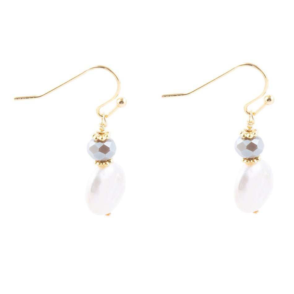 Noche Pearl Drop Earrings - Barse Jewelry - Flyclothing LLC