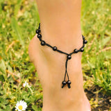 Obsidian Grounding Anklet - Conscious Items - Flyclothing LLC