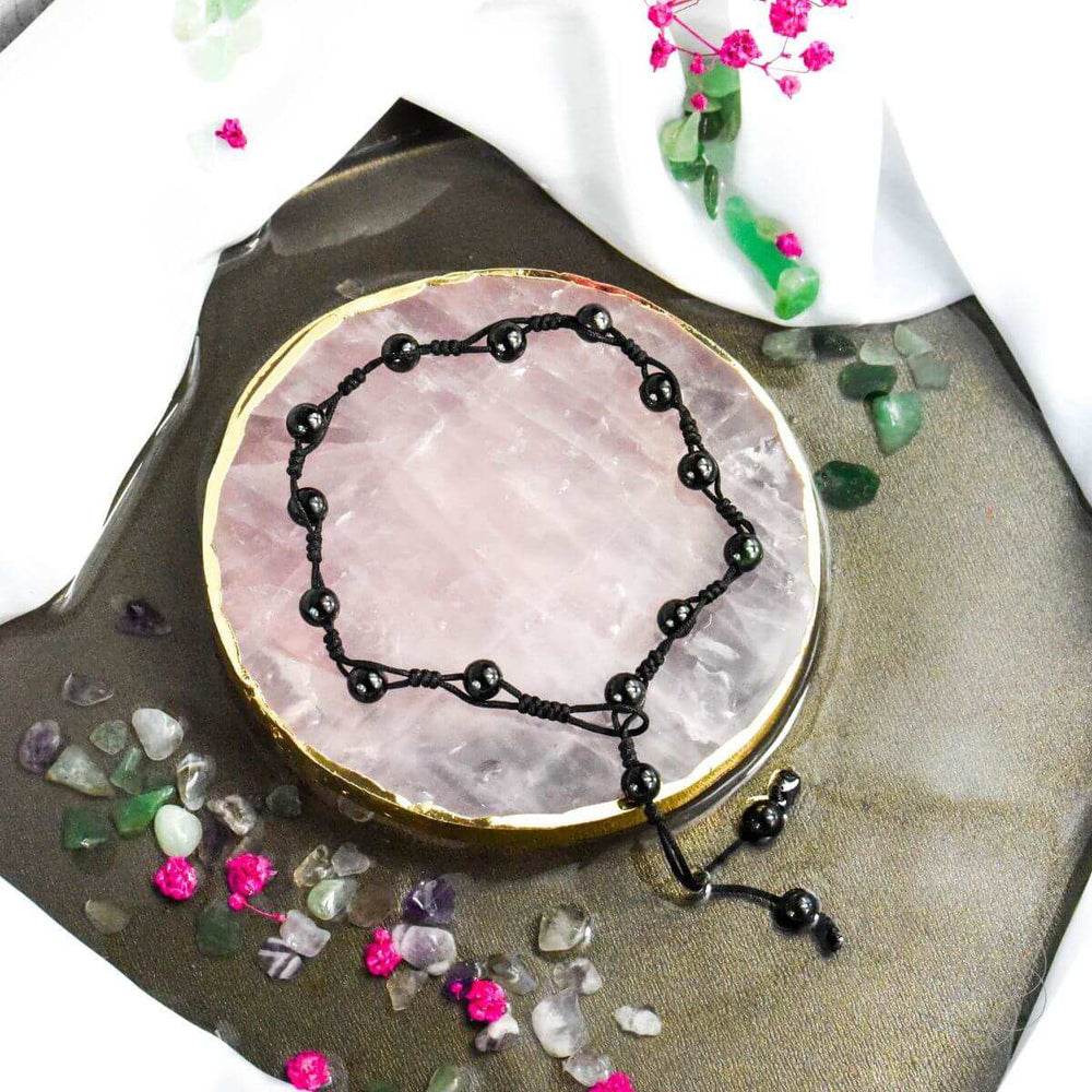 Obsidian Grounding Anklet - Conscious Items - Flyclothing LLC