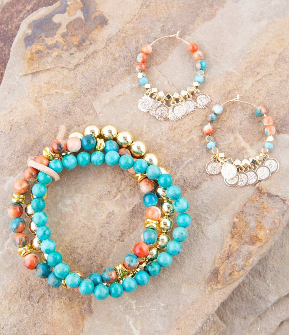Ocean Jade Bracelet Set - Barse Jewelry - Flyclothing LLC
