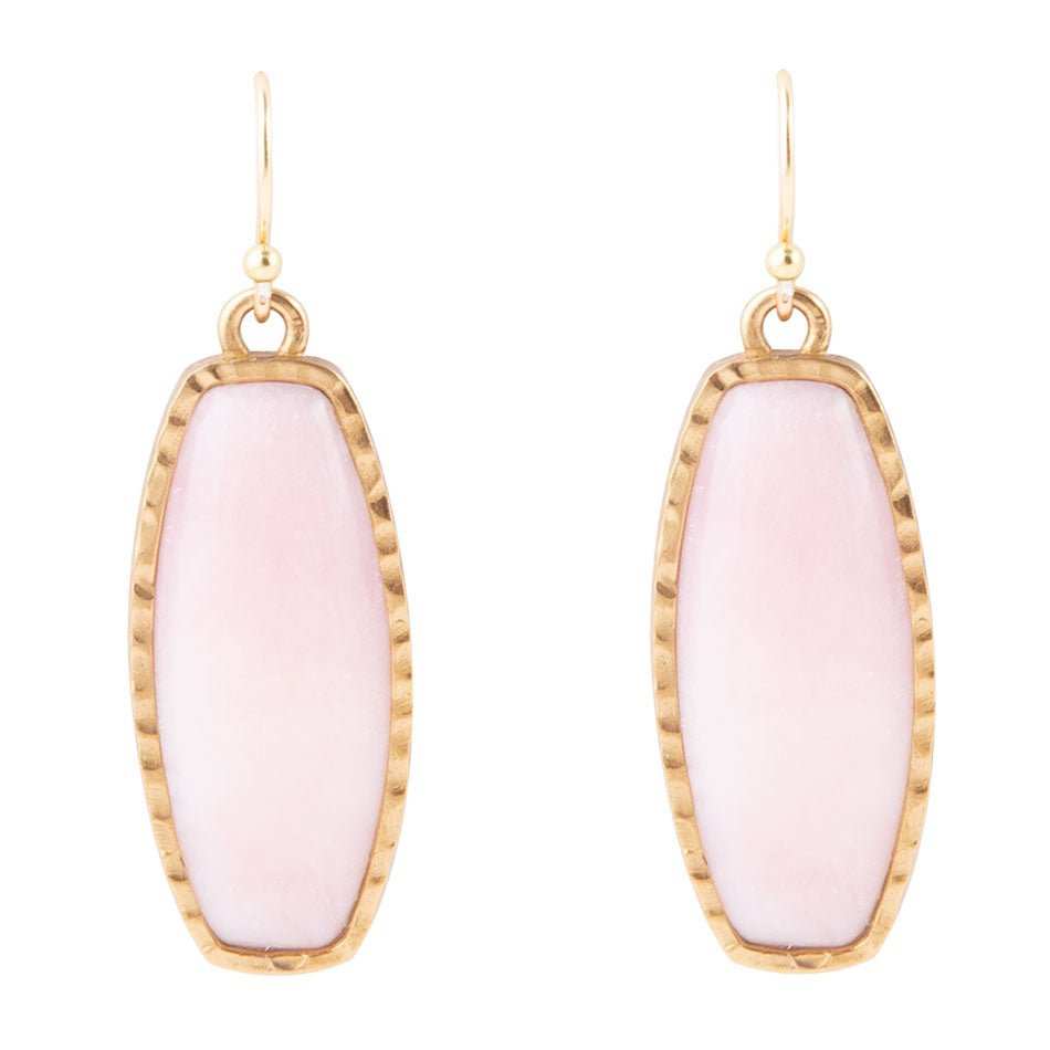 Odyssey Long Pink Opal and Bronze Earrings - Barse Jewelry - Flyclothing LLC