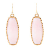 Odyssey Long Pink Opal and Bronze Earrings - Barse Jewelry - Flyclothing LLC