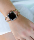 Onyx Mixed Metal Golden Cuff Bracelet - Barse Jewelry - Flyclothing LLC
