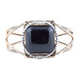 Onyx Mixed Metal Golden Cuff Bracelet - Barse Jewelry - Flyclothing LLC