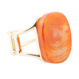 Orange Carnelian Golden Cuff Bracelet - Barse Jewelry - Flyclothing LLC