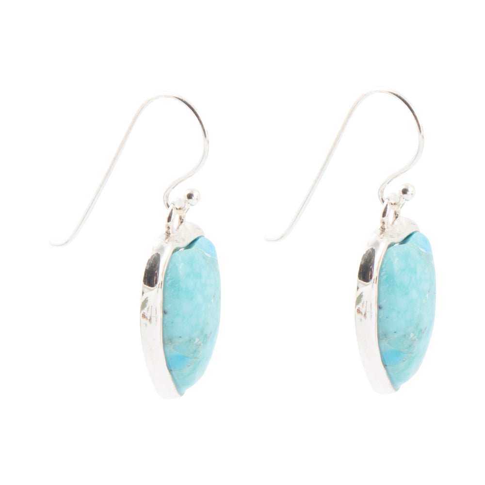 Organic Turquoise and Sterling Silver Drop Earrings - Barse Jewelry - Flyclothing LLC