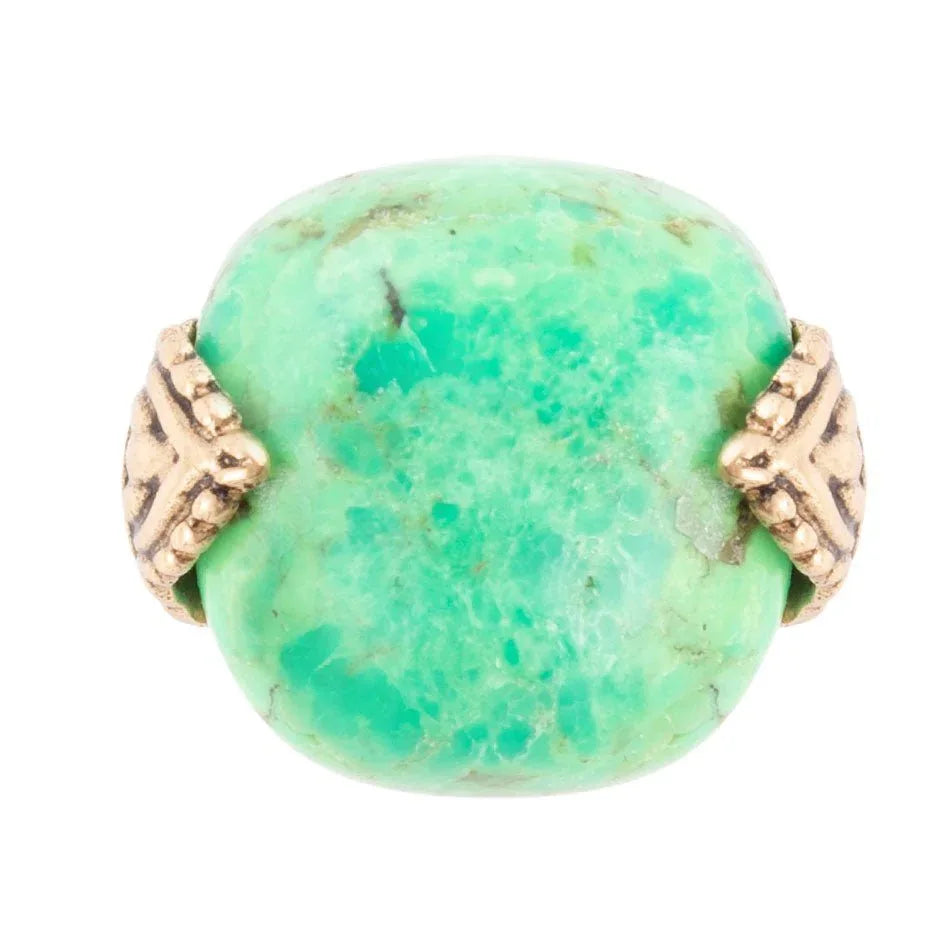 Ornate Lime Turquoise Ring - Barse Jewelry - Flyclothing LLC