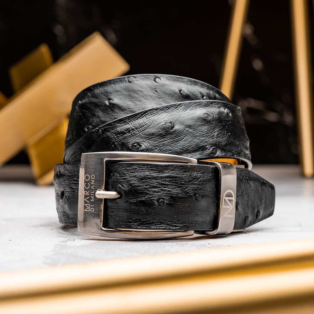 Domenico Belt Black - Marco Di Milano - Flyclothing LLC