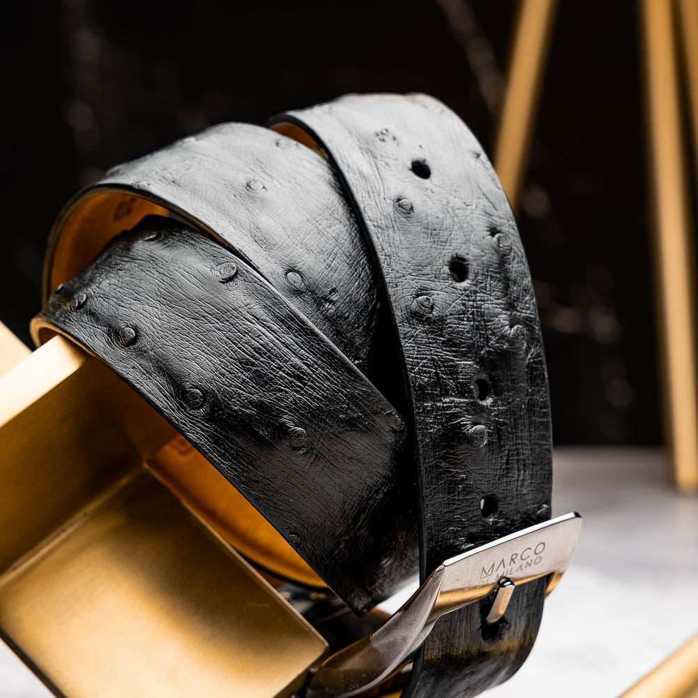 Domenico Belt Black - Marco Di Milano - Flyclothing LLC