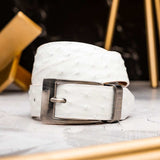 Domenico Belt White - Marco Di Milano - Flyclothing LLC