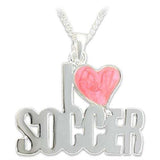 OT016 - Silver Brass Pendant with Epoxy in Rose - Alamode - Flyclothing LLC