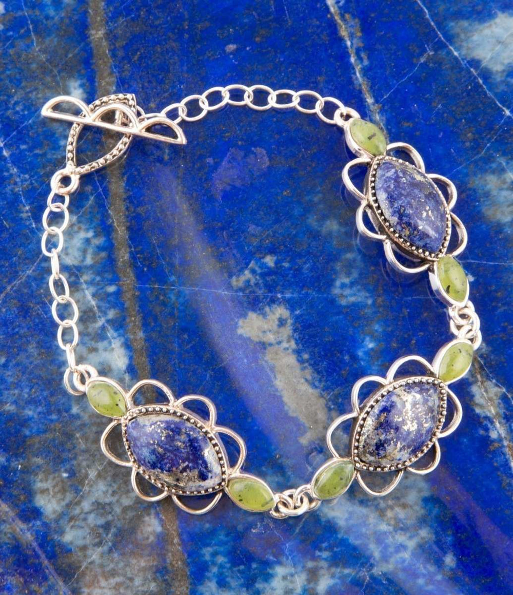 Oxford Lapis and Jade Bracelet - Barse Jewelry - Flyclothing LLC