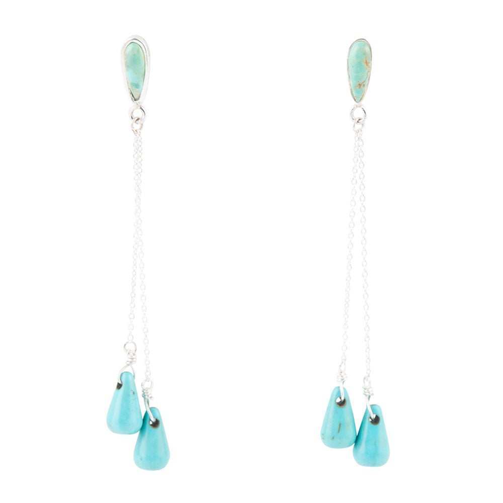 Palios Turquoise Cascade Post Earrings - Barse Jewelry - Flyclothing LLC