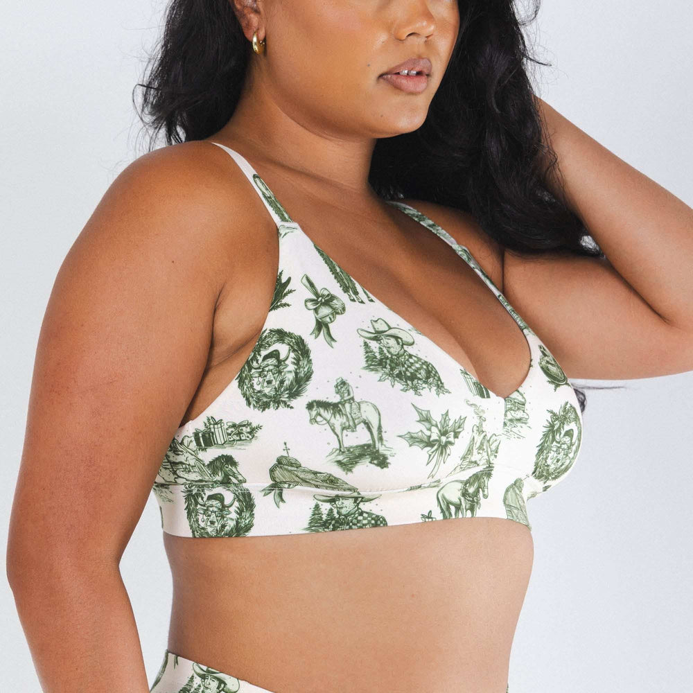 The Western Wonderland | Western Toile Boob Hammock™ Busty Bralette - Shinesty - Flyclothing LLC