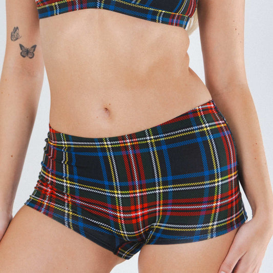 The Cappuccino | Holiday Tartan Plaid Modal Boyshort Underwear - Shinesty - Flyclothing LLC