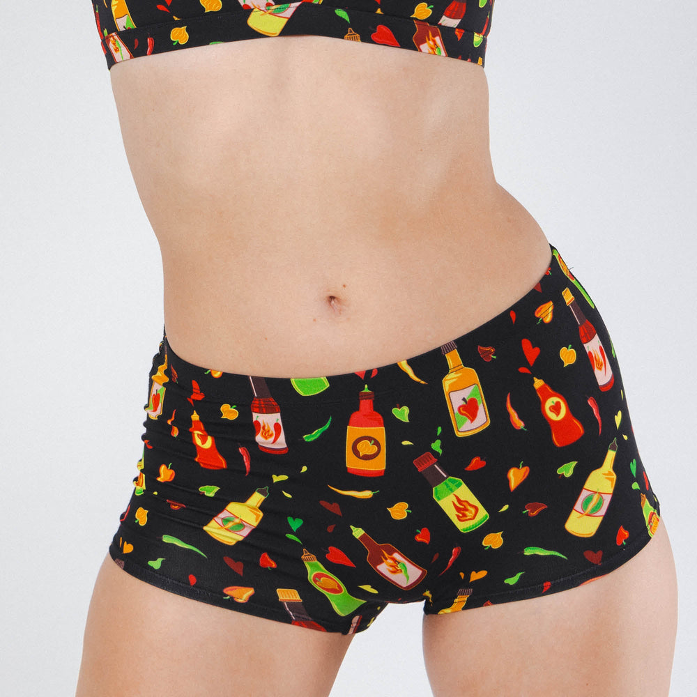 The Gotcha Sriracha | Hot Sauce Modal Boyshort Underwear - Shinesty - Flyclothing LLC