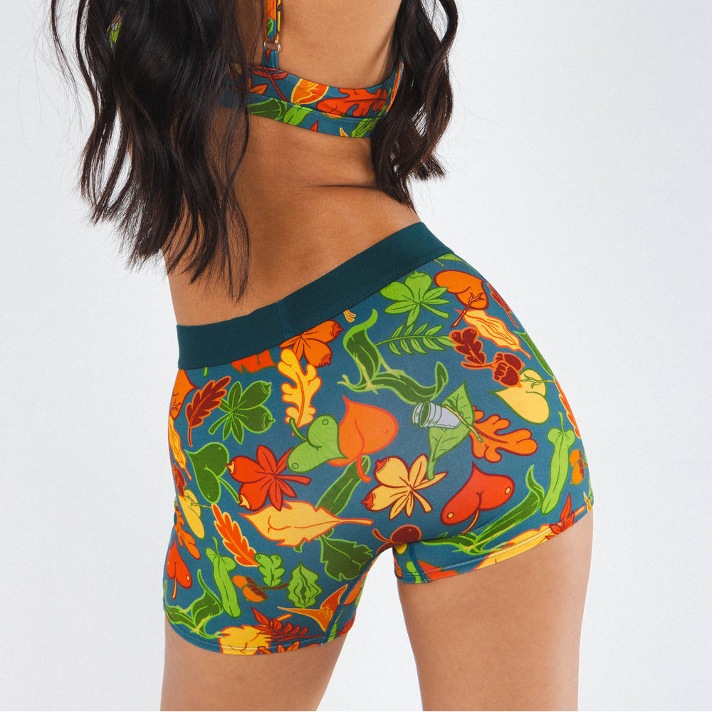 The Leaf Peeps | Naughty Leaves Women’s Boxers - Shinesty - Flyclothing LLC