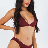 The Sommelier | Burgundy Boob Hammock™ Triangle Bralette - Shinesty - Flyclothing LLC